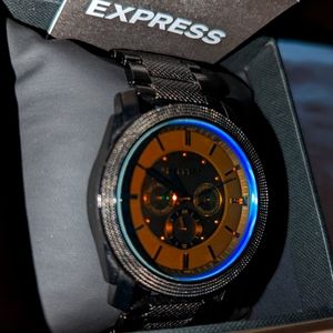 Express Men Charcoal Wristwatch